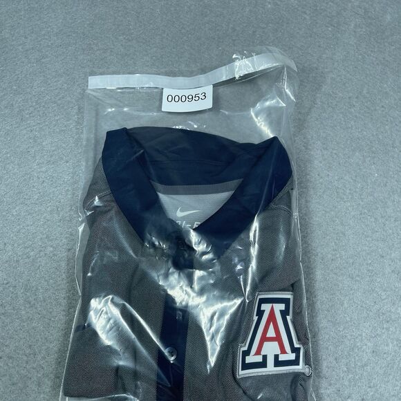 Arizona Wildcats Polo Shirt Mens XL Gray Blue Club Collar Nike Collorblock NCAA - Picture 12 of 12